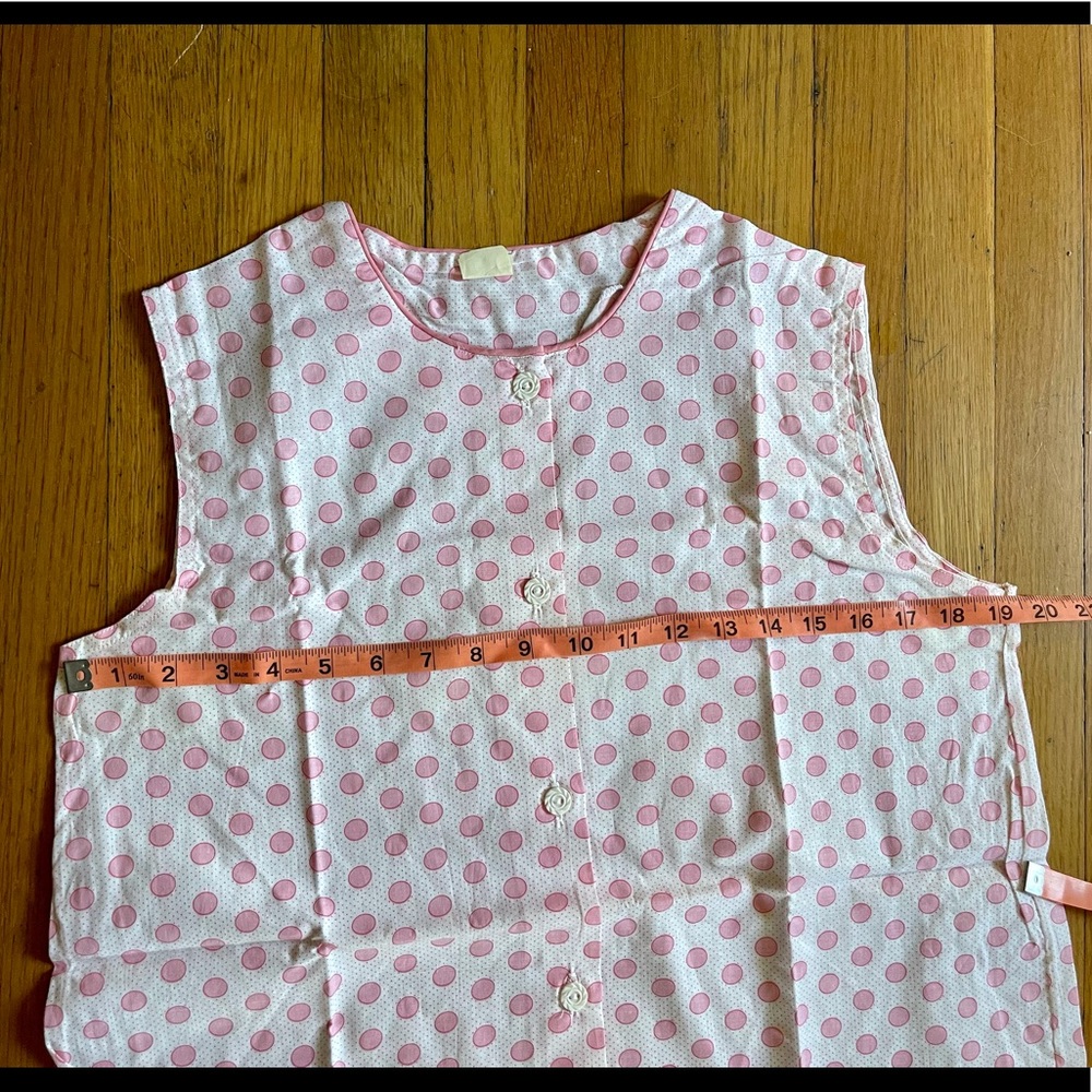60s Vintage Dead-stock Pink Polka Dot PJ Set - Picture 6 of 10